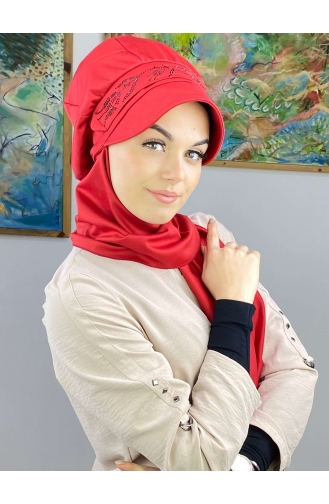 Dark Red Ready to wear Turban 15BST060322-07