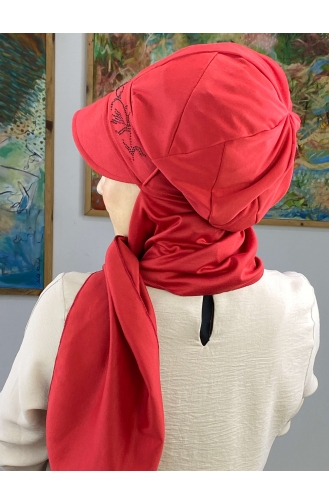 Dark Red Ready to wear Turban 15BST060322-07