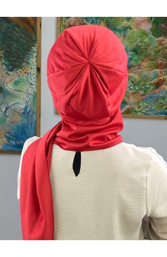 Dark Red Ready to Wear Turban 15BST060322-07