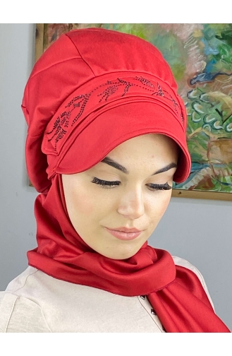 Dark Red Ready to wear Turban 15BST060322-07