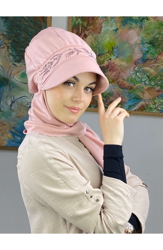 Hellrosa Praktischer Turban 15BST060322-08