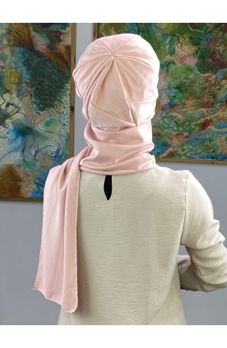 Light Pink Ready to wear Turban 15BST060322-08