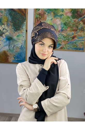 Turban Pret-a-Porter Couleur cuivre 36BST060322-01