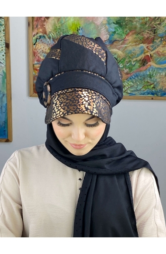 Turban Pret-a-Porter Couleur cuivre 37BST060322-01