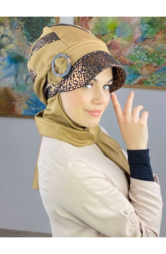 Kupferfarbe Praktischer Turban 37BST060322-02