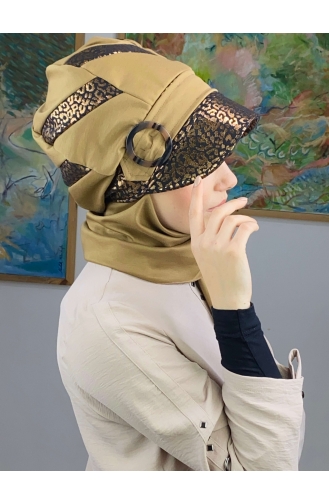 Kupferfarbe Praktischer Turban 37BST060322-02