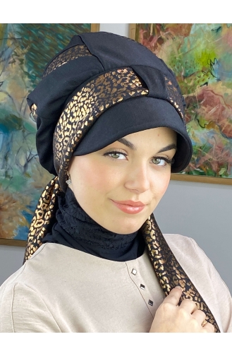 Kupferfarbe Praktischer Turban 38BST060322-02