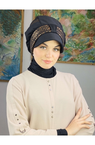 Turban Pret-a-Porter Couleur cuivre 38BST060322-02