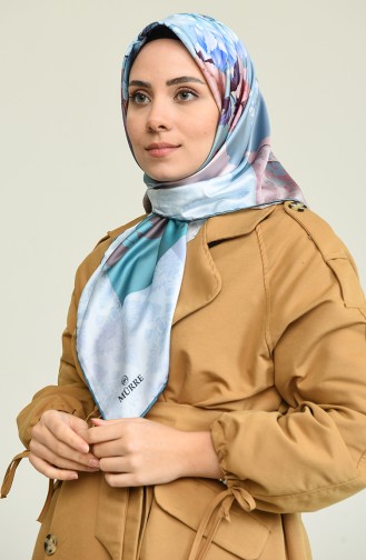 وشاح أزرق زيتي 3142-11