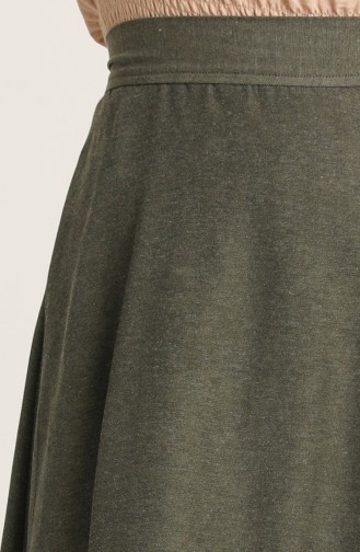 Zippered Skirt 2523-09 Dark Khaki 2523-09