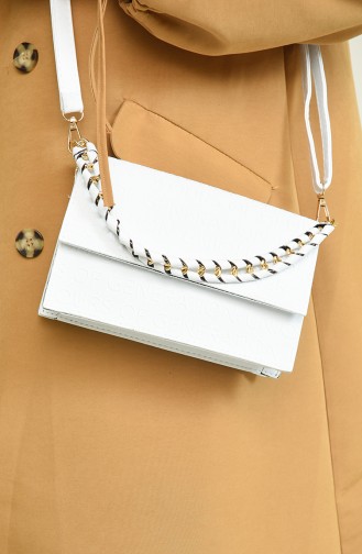 White Shoulder Bag 3544-09