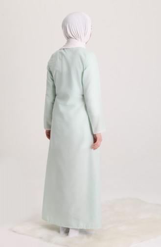 Mint Green Prayer Dress 7035-01