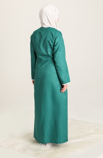 ملابس الصلاة أخضر زمردي 7077-01