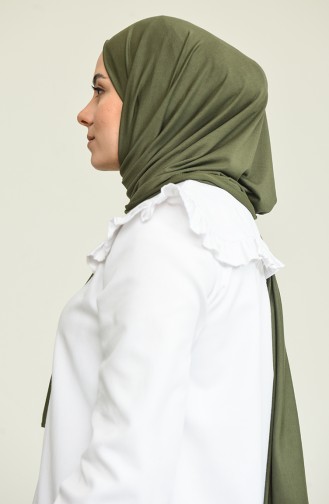 شال أخضر زيتي 1026-04