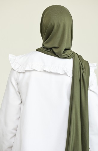 شال أخضر زيتي 1026-04
