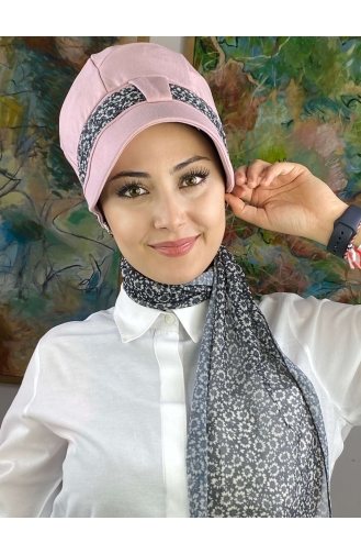 Hellrosa Praktischer Turban 52BST060322-13