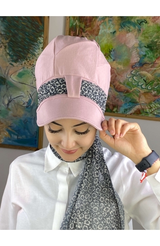Hellrosa Praktischer Turban 52BST060322-13