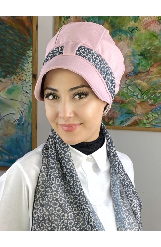 Hellrosa Praktischer Turban 52BST060322-13