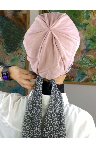 Hellrosa Praktischer Turban 52BST060322-13