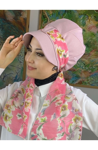 Hellrosa Praktischer Turban 52BST060322-14
