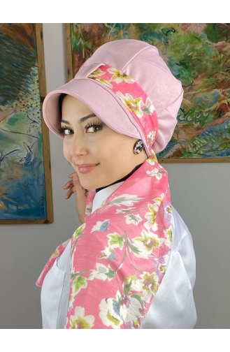 Hellrosa Praktischer Turban 52BST060322-14