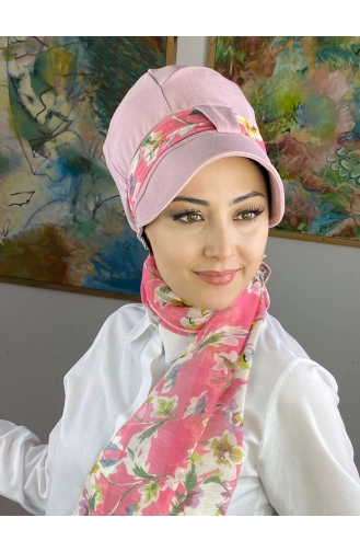 Hellrosa Praktischer Turban 52BST060322-14