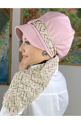 Hellrosa Praktischer Turban 52BST060322-15