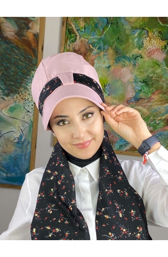 Hellrosa Praktischer Turban 52BST060322-17