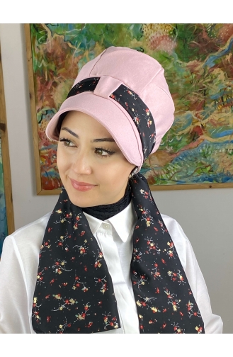 Hellrosa Praktischer Turban 52BST060322-17