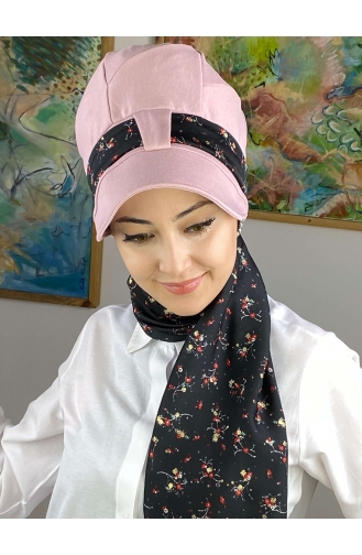 Hellrosa Praktischer Turban 52BST060322-17