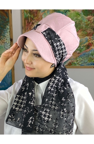 Hellrosa Praktischer Turban 52BST060322-18