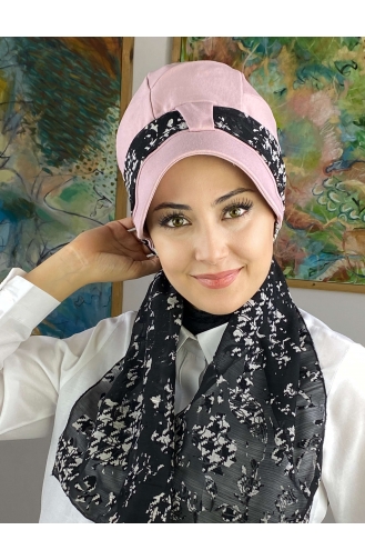 Hellrosa Praktischer Turban 52BST060322-18