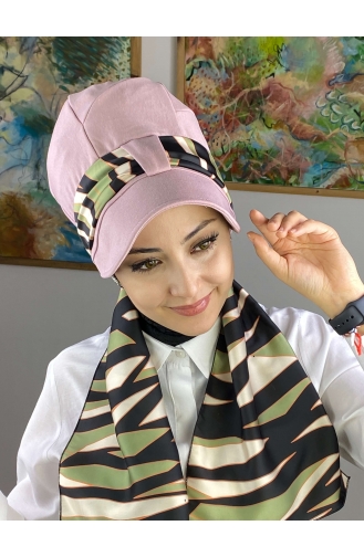 Hellrosa Praktischer Turban 52BST060322-19