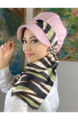 Hellrosa Praktischer Turban 52BST060322-19