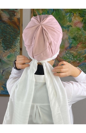 Light Pink Ready to Wear Turban 52BST060322-01