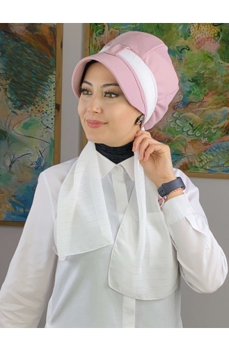 Hellrosa Praktischer Turban 52BST060322-01