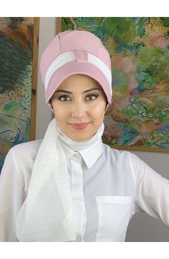 Light Pink Ready to Wear Turban 52BST060322-01