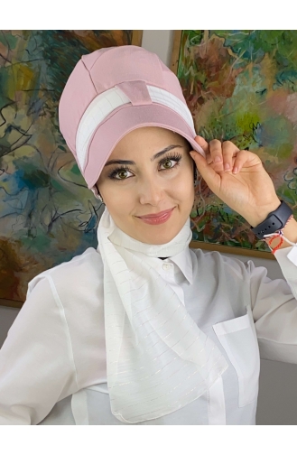 Hellrosa Praktischer Turban 52BST060322-01