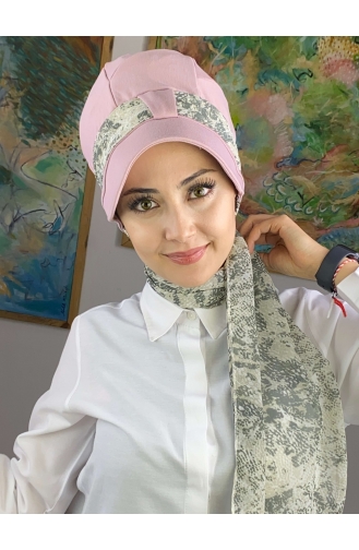 Light Pink Ready to Wear Turban 52BST060322-21