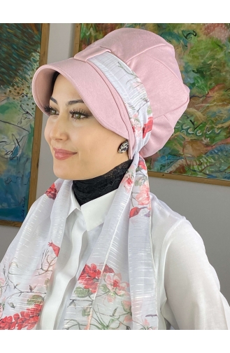 Hellrosa Praktischer Turban 52BST060322-03