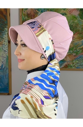 Hellrosa Praktischer Turban 52BST060322-04