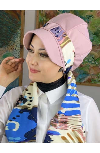 Hellrosa Praktischer Turban 52BST060322-04