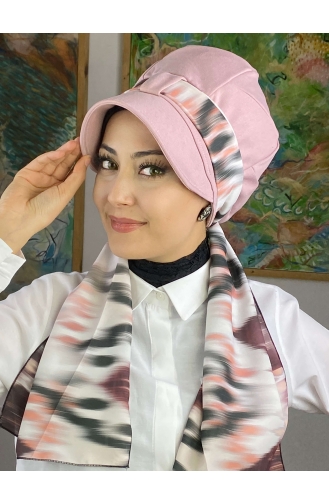 Hellrosa Praktischer Turban 52BST060322-05