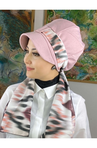 Hellrosa Praktischer Turban 52BST060322-05