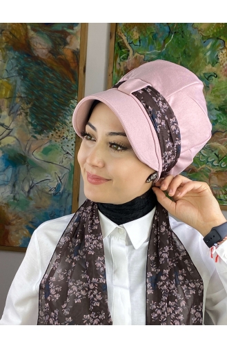 Hellrosa Praktischer Turban 52BST060322-06