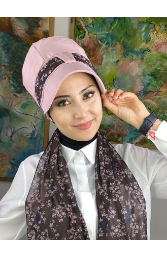 Hellrosa Praktischer Turban 52BST060322-06