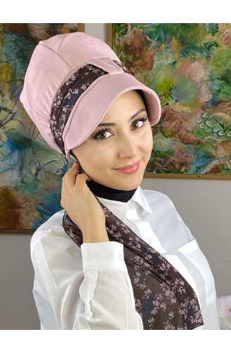 Hellrosa Praktischer Turban 52BST060322-06