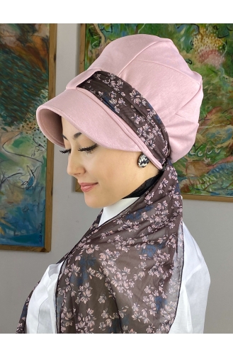 Hellrosa Praktischer Turban 52BST060322-06