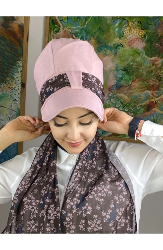 Hellrosa Praktischer Turban 52BST060322-06
