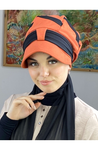 Orange Ready to wear Turban 49BST060322-01